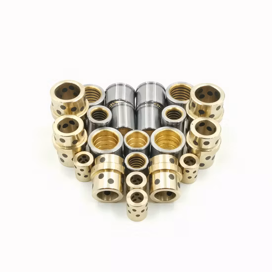 Modifique diversos materiales para requisitos particulares Bush Step Bearing Bush Alloy Car Medical Excavator Machinery Buje de latón con incrustaciones de grafito